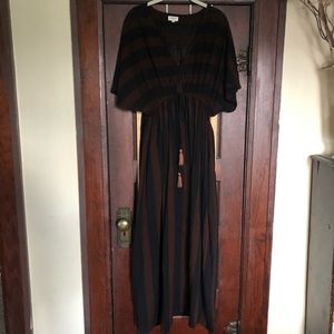 Striped Bohemian Maxi Dress